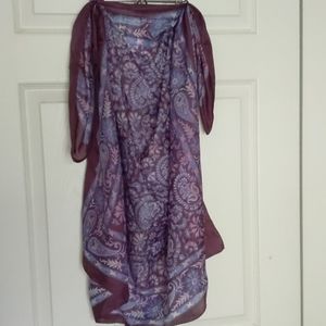 Medium size lightweight silk scarf